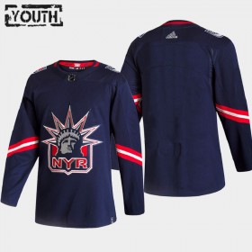 New York Rangers Blank 2020-2021 Reverse Retro Trikot Authentic - Kinder